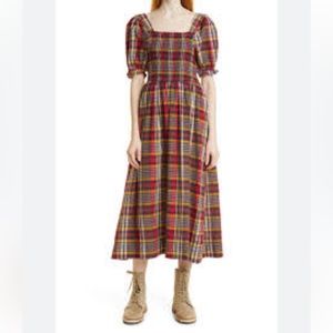 The Great Savanna Dress, Bluegrass Plaid Xs